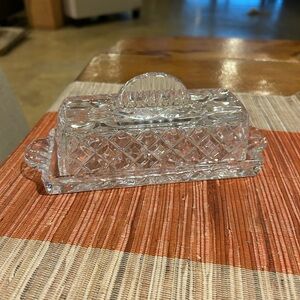 Gorham Crystal Butter Dish